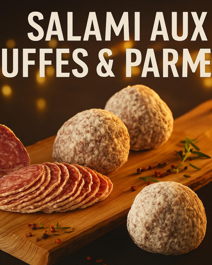SALAMI AUX TRUFFES ENROBE DE PARMIGIANO