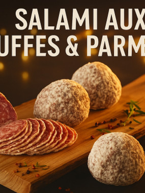 SALAMI AUX TRUFFES ENROBE DE PARMIGIANO