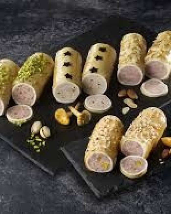 MINI BALLOTINE CHAPON ABRICOTS ET NOISETTES