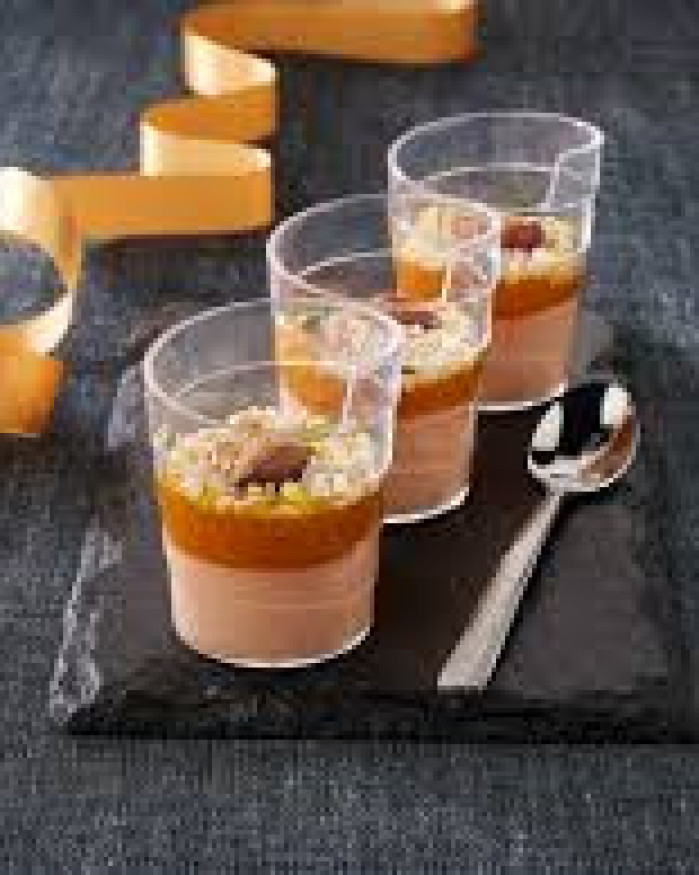 VERRINE RUBAN FOIE GRAS ABRICOT
