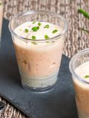 VERRINE RUBAN SAUMON ET ARTICHAUT