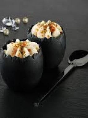 OEUF AU SAUMON ET TRUFFE