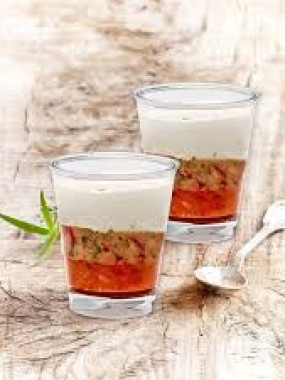 VERRINE THON, CHERIZO, POIVRONS