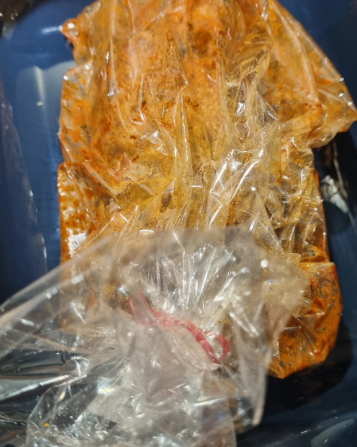 ROTI PORC ECHINE  EN PAPILLOTTE A LA MOUTARDE ANCIENNE