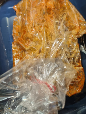 ROTI PORC ECHINE  EN PAPILLOTTE A LA MOUTARDE ANCIENNE