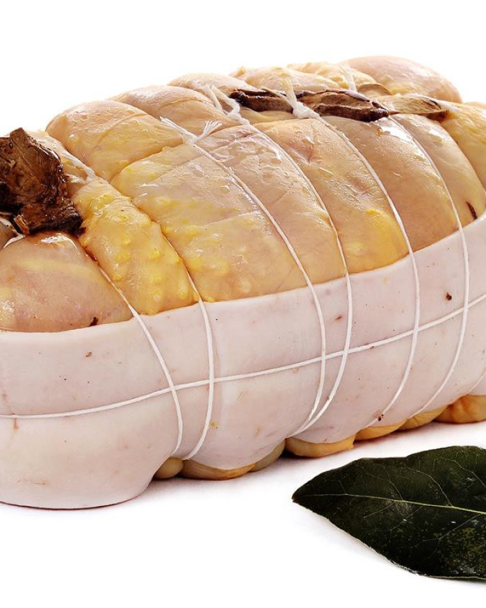 ROTI DE CHAPON FARCE MORILLES