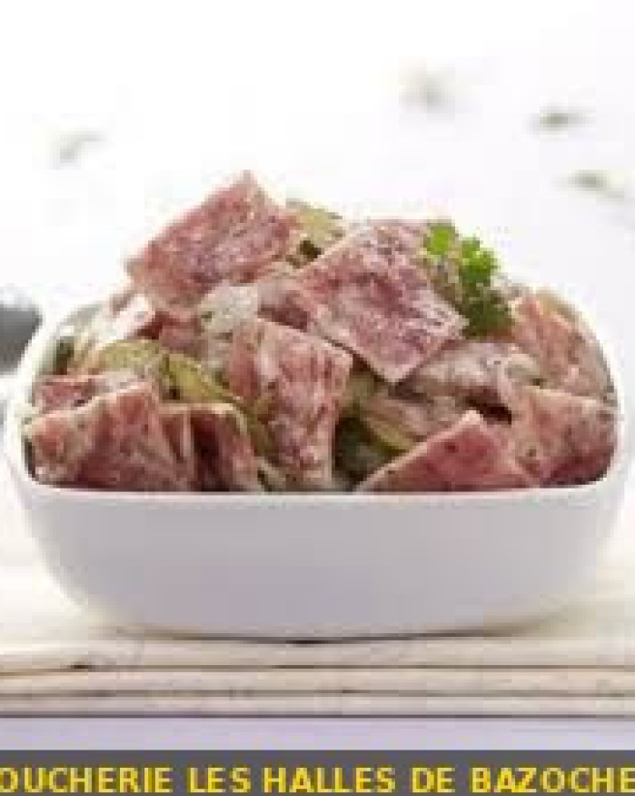 MUSEAU DE PORC EN MORCEAUX A LA VINAIGRETTE EN BAC