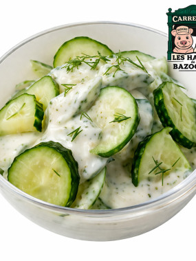 SALADE DE CONCOMBRE FRAIS A LA CREME